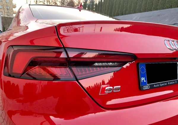 Audi S5 cena 179000 przebieg: 50000, rok produkcji 2017 z Kraków małe 232
